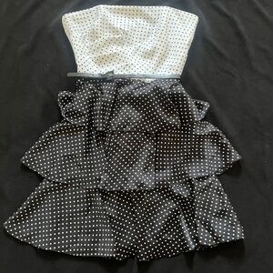Polka Dot Cocktail Party Dress size 10